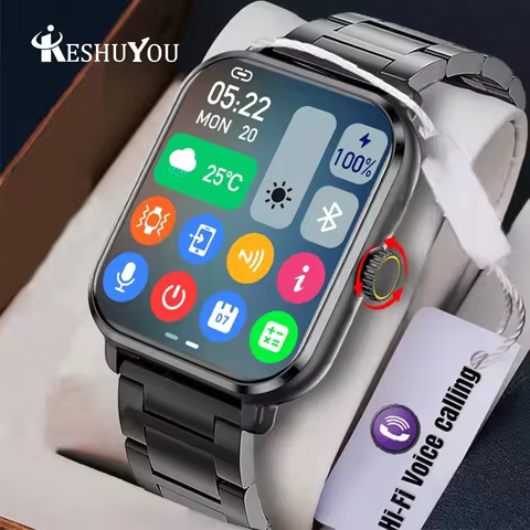 KESHUYOU New Smart Watch H9 Pro MAX 2.01-inch HD Display Bluetooth Call Message Alert Sports Mode Sm