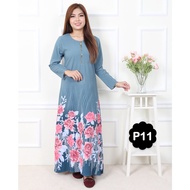 [9] Jubah Muslimah Printed Como Crepe | Jubah Arab | Jubah Muslimah | Jubah Printed