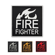 Fire Fighter Fire Fighter PVC Rubber Tactical Morale Badge Velcro Patch