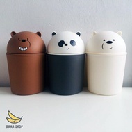 Bare Bear'S mini Desktop Trash Can We Are Simply Bears