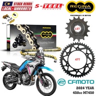CF MOTO MT450 Full Set Regina TOURING STREET Chain 520 ZRT Steel Sprocket Sets