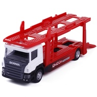 Marco 1/64 Scania Sedan Alloy Model Engineering Vehicle Car Transporter Sliding Toy Box SYY