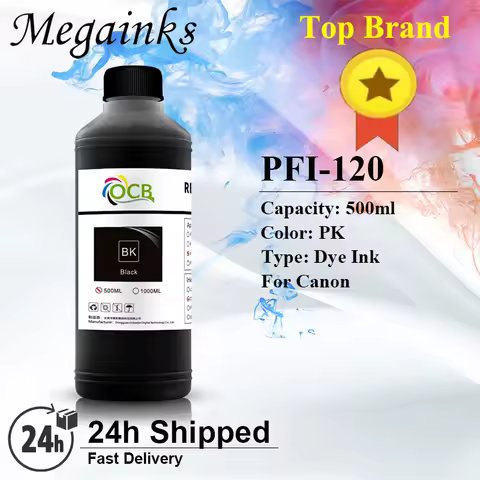 PFI120 PFI 120 500ml Dye Ink For Canon PFI120 Dye Ink BK C M Y MBK for Canon TM200 TM205 TM300 TM305