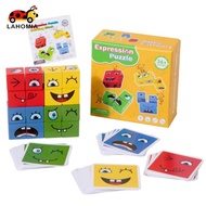[LAHOMIA] Face-Changing Puzzle Interactive Face Changing Cube Game Expression Matching Game Portable