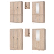 Ampang Furniture Warehouse Big Size Wardrobe with mirror 6feet / 6.5 feet /Almari baju besar with mi