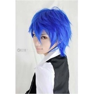 Animated Cosplay Wig Blue Short Hair Vocaloid Big Sister Kaito Cos