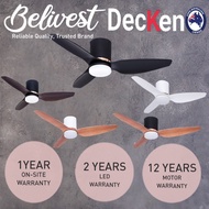 (CLIMATE VOUCHER) DECKEN DK 005 Hugger DC Motor Ceiling Fan (Suitable for low and high ceiling) / Wi