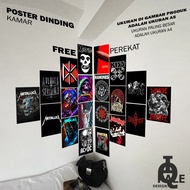 Poster Dinding Kamar band metal / Poster band / Poster Kamar / Hiasan Dinding / COD