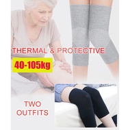 【Ready Stock】2PCS Thin Invisible Cotton Knee Sleeve Cotton Cold Warm Knee Pads