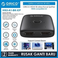 ORICO HDMI Bi-directional Splitter or Switcher 4K 60Hz HDMI Splitter HS2-A1-BK-EP