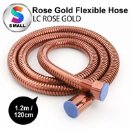 BATHROOM FAUCET TOOLS 1.2 METER 120CM ROSE GOLD BIDET STAINLESS STEEL FLEXIBLE HOSE