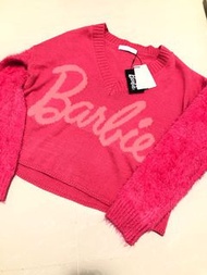 🈹 $250 Barbie 電影粉紅衫日本日牌 Cecil Mcbee x crossover Barbie 芭比娃娃粉紅色冷衫上衣 Top
