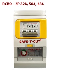 เซฟทีคัท Special A เครื่องตัดวงจรกระแสไฟฟ้ารั่วลงดินอัตโนมัติ 2 เฟส 32A 50A 63A