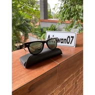 HITAM Ray-ban wayfarer RB 2140 1028 special series 2 Black Glass Glasses