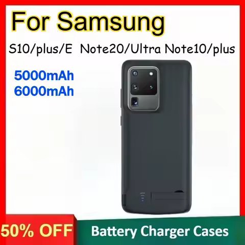 5000mah 6000mAh Magnetic Battery for Samsung S10plus S10 S10E Note20Ultra Note20 Note10plus Note10 P