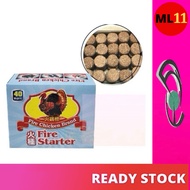 (40 PCS) Fire Starter / BBQ Charcoal Fire Starter / Camping Fire Starter / Penyala Api Arang BBQ