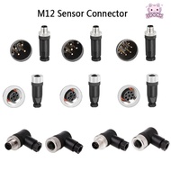 SOONA M12 Sensor Connector, Male Female Socket 4 5 8 Pin M12 Aviation Plug, Connector Waterproof M12