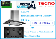 TECNO HOOD AND HOB BUNDLE PACKAGE FOR (ISA 9298 &amp; T 738TRSV) / FREE EXPRESS DELIVERY