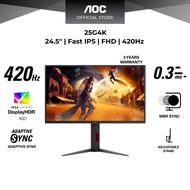 AOC 25G4K 24.5" 420Hz FHD Fast IPS 0.3ms Gaming Monitor