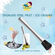 BH Stainless Steel Bar Hammer Mixer Ice Crushing Tools Fruit Crusher Pemukul Pembuatan Koktel Tahan 