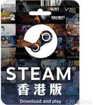 ( 520Game 遊戲天地 ) 香港 steam 1000 預付卡  點數卡  (下單前請先詢問)