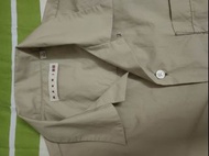 Uniqlo x marni 卡其 開領襯衫