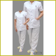 □ ☇◑ ▩ Nursing Uniform chinese collar with chest pocket