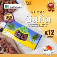 [1 CTN] Yusuf Taiyoob KURMA SAFIA Bertangkai | Kurma Bertangkai Tunisia Deglet Nour Dates 500G | 1 K