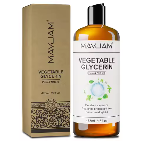 MAYJAM Vegetable Glycerin Castor Grapeseed Jojoba Coconut Carrier Oil For Face, Hair, Skin & Nails M