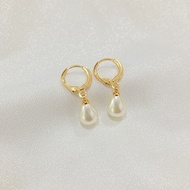 Anting jepit mutiara oval xuping