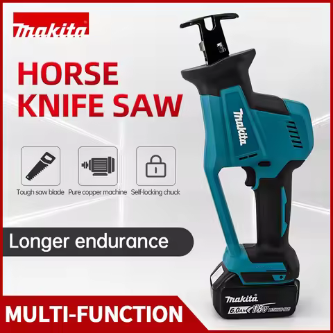 Makita DJR189 18V Electric Reciprocating Saw Cutting Wood Metal PVC Pipe Adjustable Speed And Replac