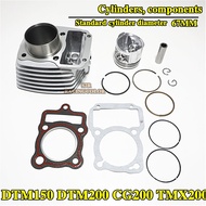 Motorcycle cylinder block 67MM cylinder DTM200 DZM200 DTM DZM CG 200 CG200 250