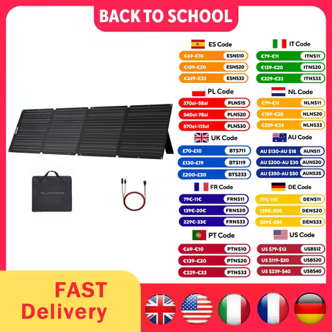 ALLPOWERS Foldable Solar Panel 60/100/140/200W Mobile Solar Charger for Power Supply Laptop Solar Ge