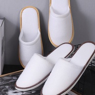 1 Pair Wedding Party Shoes Disposable Slipper Home Guest Slides Non-slip Hotel Travel Slippers Indoo