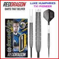 Red Dragon Luke Humphries TX1 Pioneer 90% Tungsten Swiss Point Steel Tip Darts Dart Arrow Set