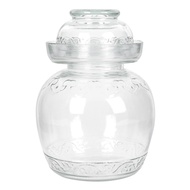 1Pc Household Fermentation Jar Kitchen Pickle Jar Transparent Glass Storage Jar