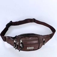 Men's PU Leather Waist Bag - Men's Sling Bag and High quality Waits Bag modelWanita