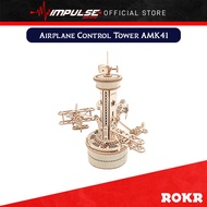 Robotime ROKR Airplane Control Tower Mechanical Music Box AMK41