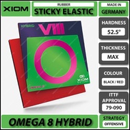 Xiom Omega VIII Omega 8 Hybrid Sticky Elastic Table Tennis Rubber Getah Ping Pong Germany