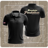BAJU KPM 2024 T SHIRT BATIK SEKOLAH CIKGU MALAYSIA TSHIRT MICROFIBER COLLAR GURU UNIFORM korporat