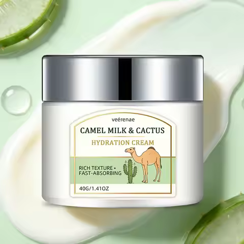 CAMEL MILK CACTUS HYDRATION CREAM – Gentle Hydration Nourishing Face Cream, for All Skin Types, Morn