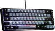 The G-Lab Keyz Hydrogen, 60% Gamer Keyboard, Azerty Wired Semi-Mechanical Keyboard, Multi-Color Back
