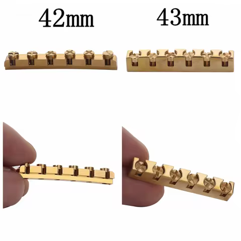 1pcs Guitar Brass Nut 6 String Height Bell Guitar Nut Adjustable Nut for Gibson LP SG Style Guitar 4