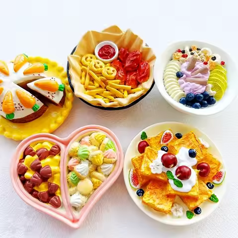 Carrot Cake Love Biscuit Box Handmade Painted 3D Fridge Magnets Tourism Souvenirs Refrigerator Magne