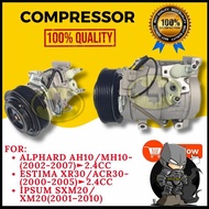 NEW COMPRESSOR 7PK 10S17C FOR ALPHARD AH10/MH10 / ESTIMA XR30/ACR30 / IPSUM SXM20/XM20 ACM