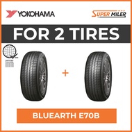 2pcs YOKOHAMA 215/55R17 E70B BLUEARTH 94V Car Tires