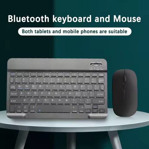 Bluetooth Keyboard and Mouse For iPad Tablet Slim Mini Wireless Keyboard Mouse Combo Set For iPad An