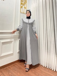 Terbaru Gamis Salur Best Seller/Gamis Polkadot sakila mix Rompi ceruty