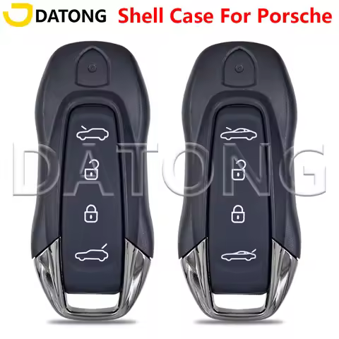 Datong Car Key Shell Case DIY Housing Cover For Porsche Panamera Spyder Carrera 911 970 981 991 Caym