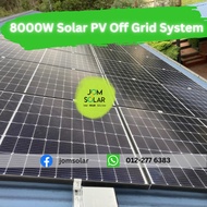 8200W 8.2kWp Solar PV Hybrid System - Growatt Inverter - Jomsolar - Supply and install